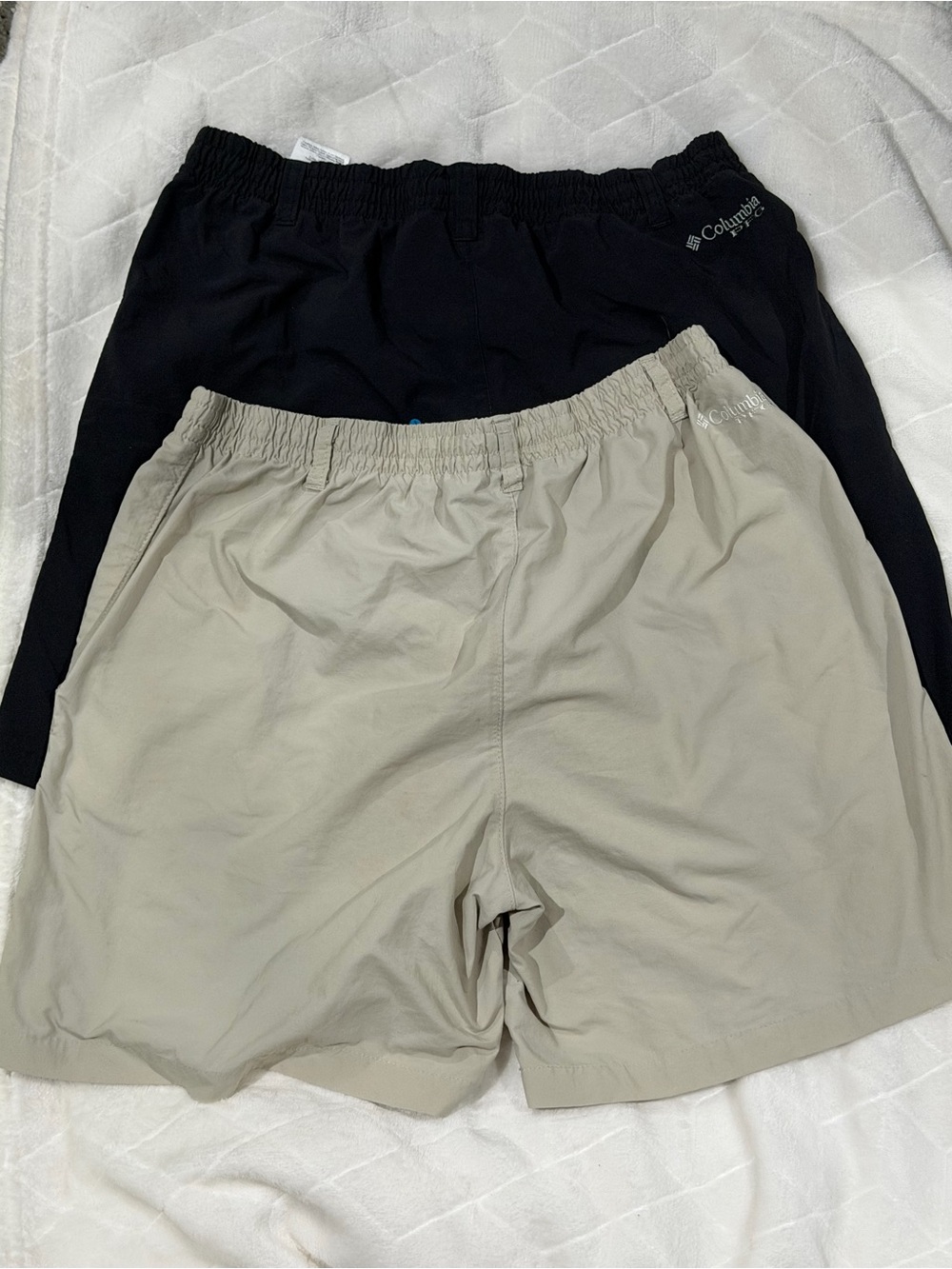 Columbia Kids Hybrid Shorts — Black & Tan